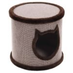 CAT BARREL OMAR BROWN 42x42x40CM