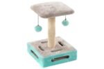 კატის სათამაშო-საფხაჭნი 28x28x39 სმ / Scratching tree cya 1 turquoise/grey 28x28x39cm