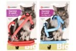 CAT HARNESS+LEASH BIG CAT AIWA 25-40CM 10MM ASSORTMENT