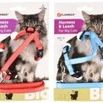 CAT HARNESS+LEASH BIG CAT AIWA 25-40CM 10MM ASSORTMENT