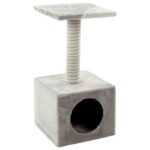 კატის სახლი/საფხაჭნი - ნაცრისფერი 30x30x61სმ / Scratching tree Cary Light beige & Light grey 30x30x61cm