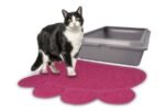 LITTER TRAY MAT FOR CATS PITOU FUCHSIA 45x60CM - Image 2