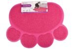 LITTER TRAY MAT FOR CATS PITOU FUCHSIA 45x60CM