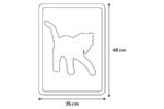კატის ტუალეტის ხალიჩა ვარდისფერი 35x48სმ / Litter tray mat for cats rosie fuchsia 35x48cm - Image 2