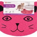 კატების ტუალეტის ხალიჩა - ვარდისფერი 30x40სმ / Litter tray mat for cats Pancho fuchsia 30x40cm