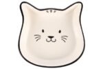 FEEDING AND DRINKING BOWL CAT FOFA CERAMIC BLACK-WHITE HEAD 250ML 13,5x13x3,5CM - Image 2