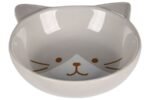 FEEDING AND DRINKING BOWL CAT KAPO CERAMIC GREY ROUND 280ML 13,5x4CM