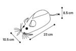 კატის სათამაშო საფხაჭნი თაგვი 10,5x23x8,5სმ / Cat toy mouse minios 10,5x23x8,5cm - Image 3
