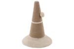 კატის სათამაშო-საფხაჭნი კონუსი 33x45სმ / Scratching cone eddie brown/withe 33x45cm - Image 2