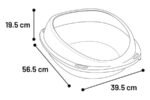 კატის ტუალეტი L 39,5x56,5x19,5სმ / Cat litter box jota assortiment L 39,5x56,5x19,5cm - Image 3