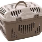 ცხოველის გადასაყვანი კონტეინერი ზომა 48,5x33,5x33სმ / Transport cage Drava taupe 48,5x33,5x33cm