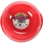 FEEDING AND DRINKING BOWL MUK CORAL RED ROUND 250ML