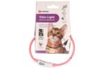 CAT COLLAR LED NERA PINK 35CM