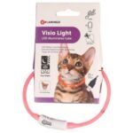 CAT COLLAR LED NERA PINK 35CM