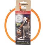 COLLAR LED NERA ORANGE 20-70CM 16MM