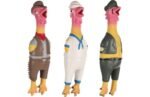 ძაღლის სათამაშო ლატექსის მამალი 24სმ / Latex dog toy Chicken Village People 24cm - Image 2