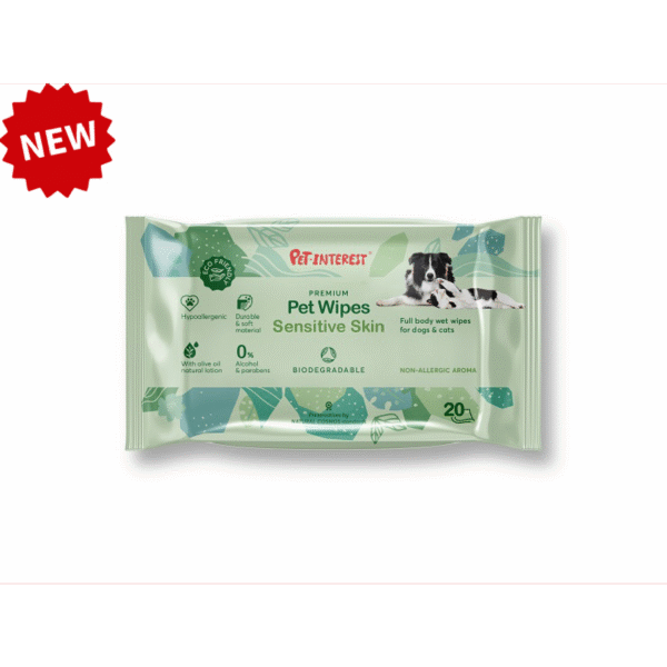 BIODEGRADABLE PET WIPES PUPPY & KITTEN 20pcs