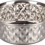 ჯამი უჟანგავი ფოლადის 500მლ 14სმ / Feeding snd drinking bowl stainless steel 500ml 14cm