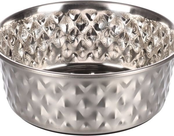 FEEDING AND DRINKING BOWL DIAMI STAINLESS STEEL 500 ჯამი უჟანგავი ფოლადის
