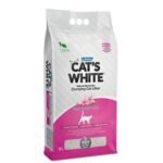 კატის ქვიშა ბავშვის პუდრის არომატით 5ლ W225 / Cat's White  Baby powder perfumed 5LT W225