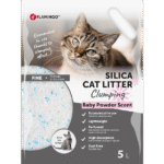 CAT LITTER SILICA FINE CLUMPING BABY POWDER 5L