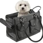 ცხოველების გადასაყვანი ჩანთა ნაცრისფერი 45x25x27სმ /Carrying bag grey 45x25x27cm