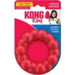 ძაღლის სათამაშო რეზინის რგოლი 2,5x8,2x8,2სმ- წითელი / DT Kong ring - red sm/md 2,5x8,2x8,2cm