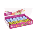 CT WOBBLER FLASHING BALL DISPLAY BLUE/YELLOW 4CM კატის სათამაშო ბურთი სმაილი ლურჯი/ყვითელი