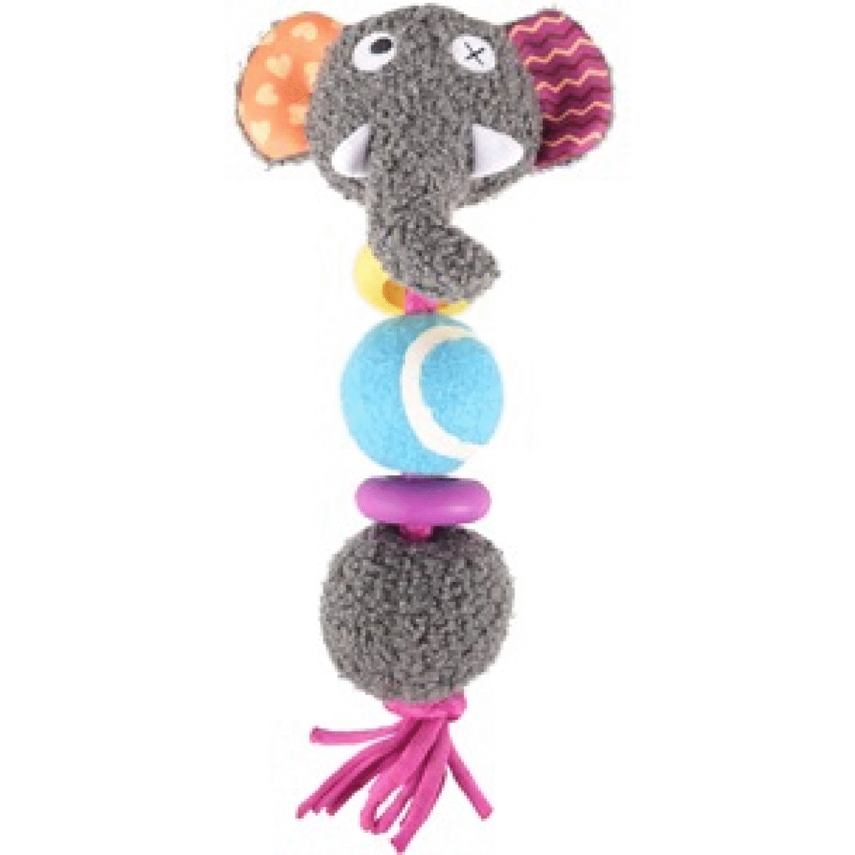 DT CHEERY ELEPHANT+TENNIS BALL 28CM - Image 1