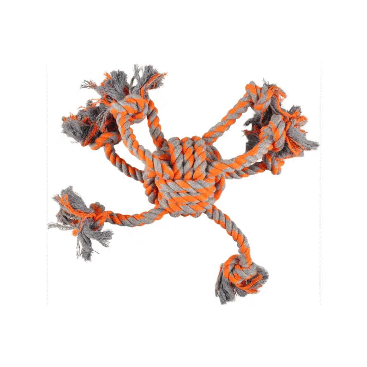 DT COTTON JAMES OCTOPUS ORANGE KNOTTED BALL DIA. 10/40CM - Image 1