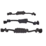 DT COTTON RINGO PULL ROPE 2 KNOTS/TWIST GREY 30CM/12MM