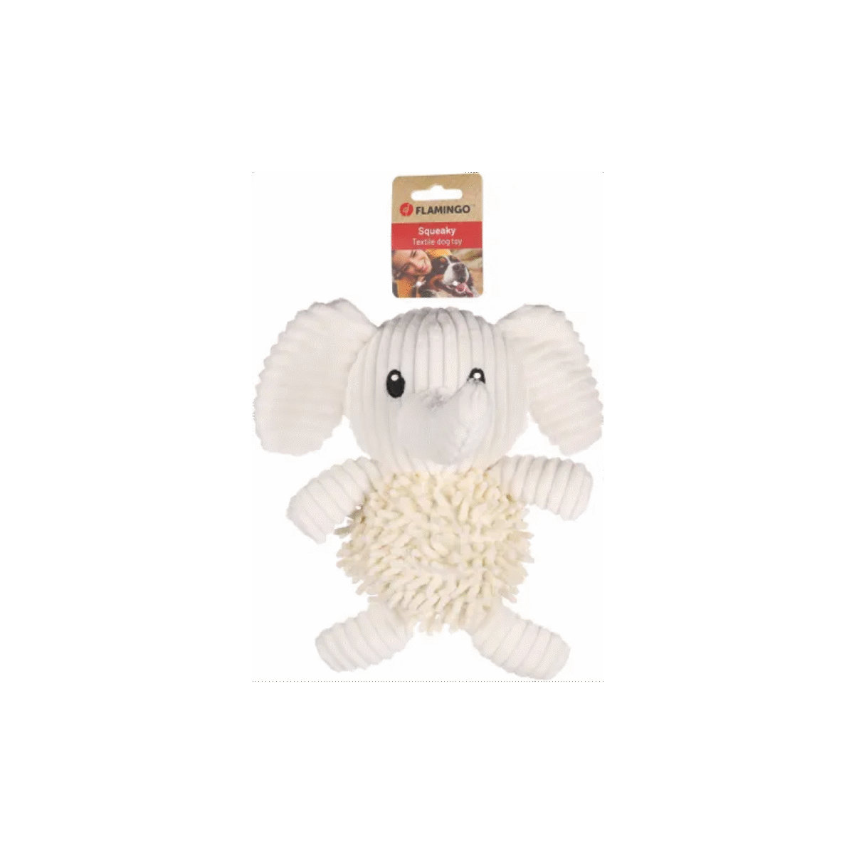 DT FLUFA ELEPHANT BEIGE 25x16x25CM - Image 1