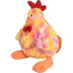 DT LORIO PLUSH CHICKEN SMALL YELLOW 32CM