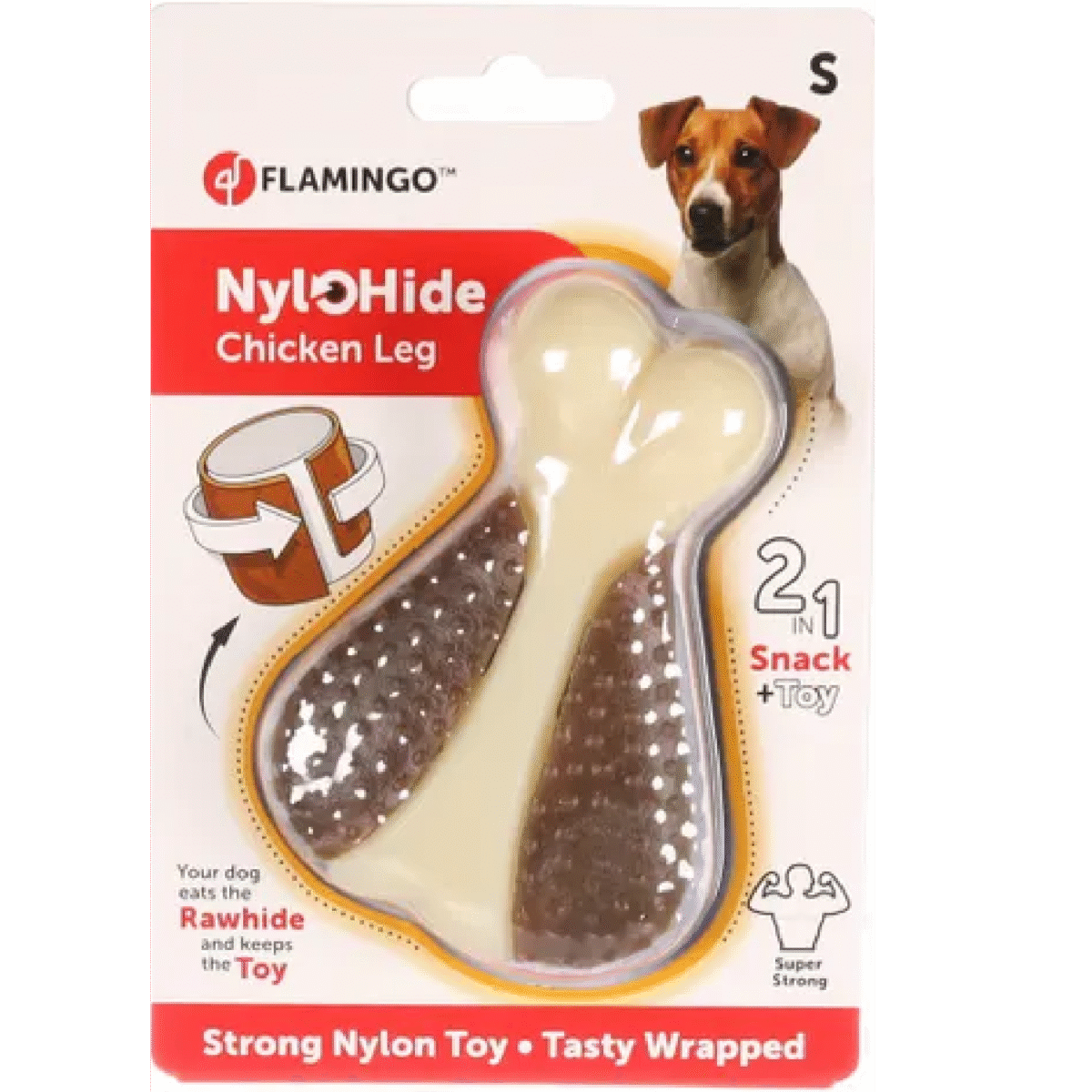 DT NYL'O HIDE CHICKEN FOOT 7,5CM - Image 1