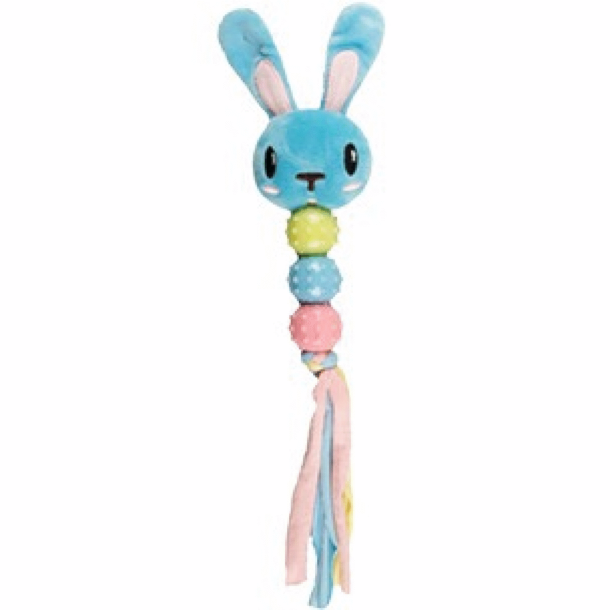 DT PETTY RABBIT HEAD+3TPR BALLS25CM სათამაშო კურდღელი ბურთებთ - Image 1
