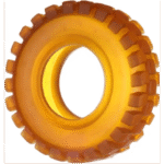 DT RUBBER RUBBA TYRE BROWN 15x15x5CM