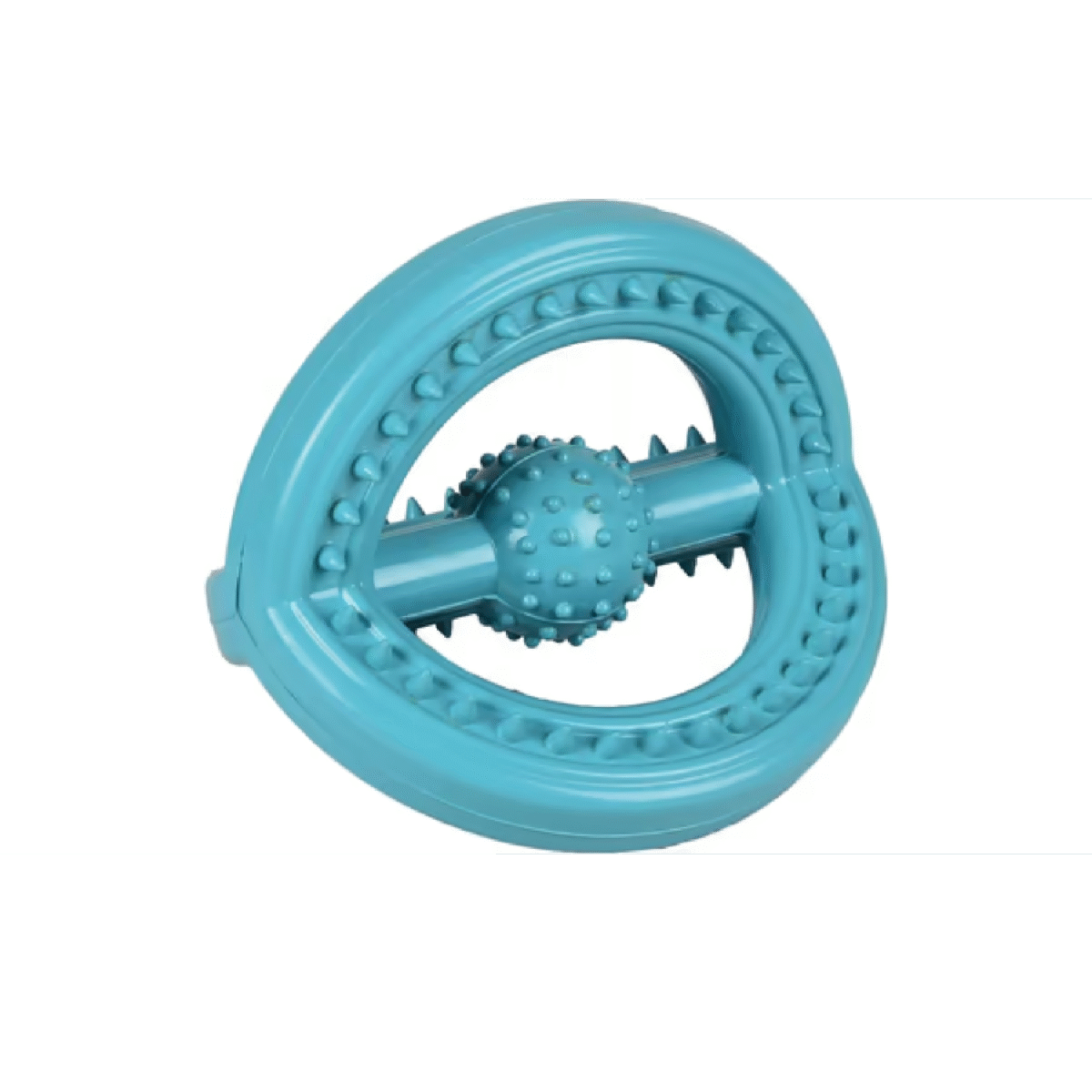 DT RUBBER SCRUM TRI-RING RUFFUS BLUE 11x14X12,5CM სათამაშო რეზინის სამი რგოლით - Image 1
