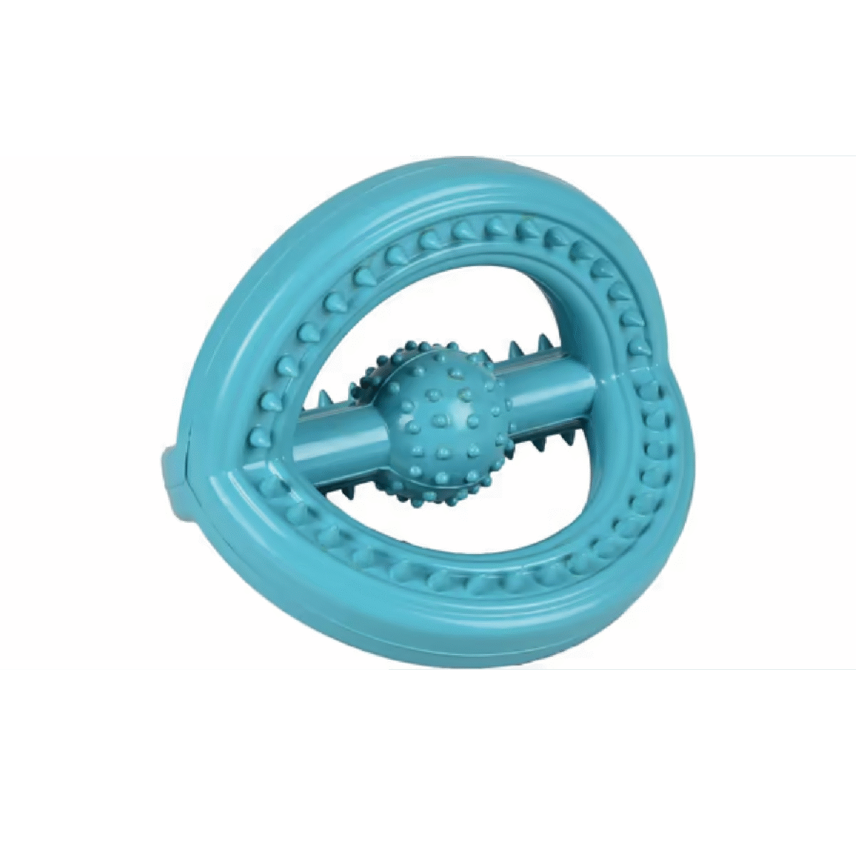 DT RUBBER SCRUM TRI-RING RUFFUS BLUE 11x14X12,5CM სათამაშო რეზინის სამი რგოლით - Image 1