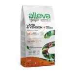 მშრალი საკვები საშუალო და დიდი ჯიშის ძაღლებისთვის ბატკანი და ირემი 12კგ /ALLEVA holistic adult lamp and venison medium/maxi 12kg