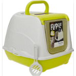 კატის ტუალეტი დიდი 50х39х37სმ , ყვითელი / Flip Cat 50 - Large - Lemon Yellow - P4 -