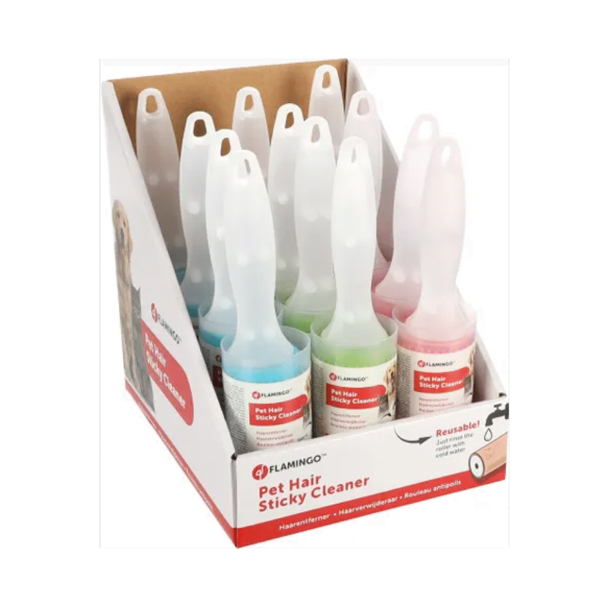 HAIR REMOVER REUSABLE ROLLER CLIO 23 CM ASSORTMENT DISPLAY ცხოველის თმის მოსაშორებელი - Image 1