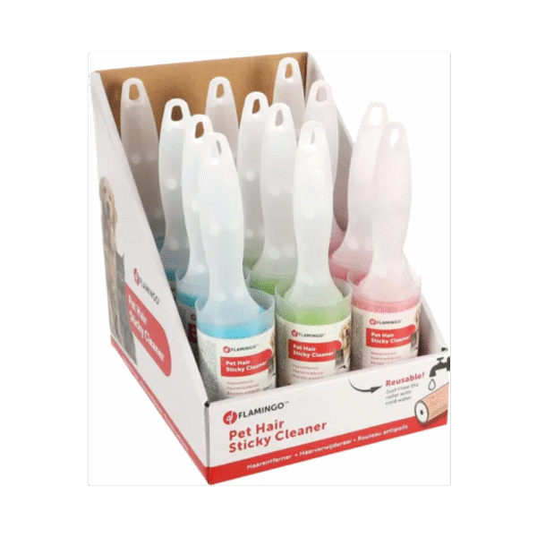 HAIR REMOVER REUSABLE ROLLER CLIO 23 CM ASSORTMENT DISPLAY ცხოველის თმის მოსაშორებელი