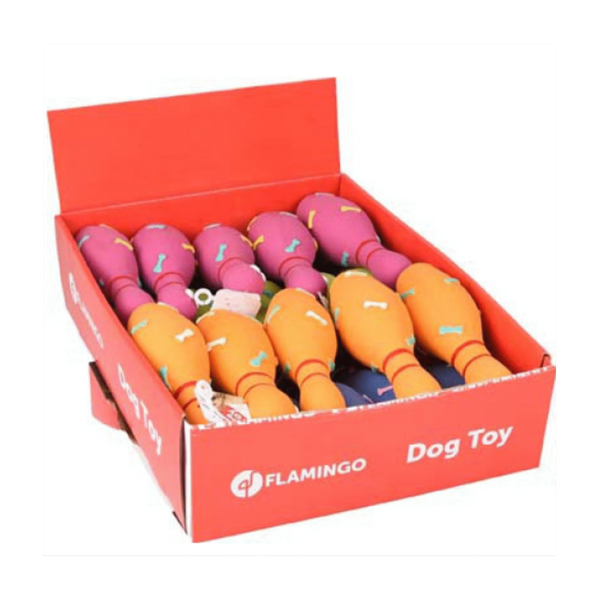 LATEX BOWLING PIN DISPLAY 20CM სათამაშო ბოულინგი რეზინის - Image 1