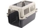 ცხოველის გადასაყვანი კონტეინერი - ნაცრისფერი ზომა: S 40x61x41სმ / Transport cage Neto grey size: S 40x61x41cm