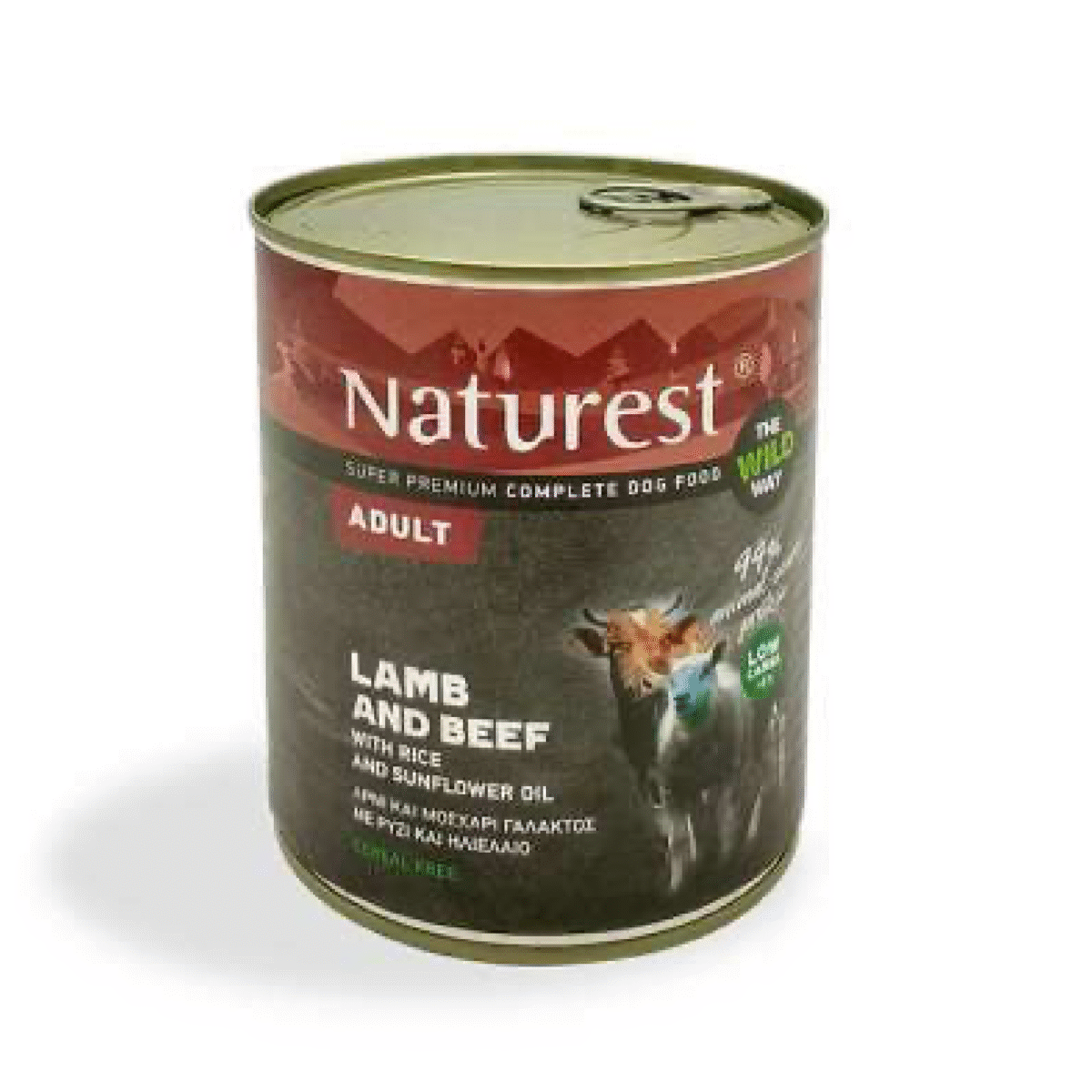 NATUREST ADULT BEEF+LAMB+GARDEN VEGGIES+RICE 800 gr - Image 1