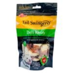 საღეჭი ძვლები ქათმის ხორცით 100გრ / Tailswingers Deli knots-rawhide with chicken 100 gr