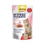 კატების დესერტი – ხრაშუნა ბალიშები საქონლის ხორცით 60გრ / Gimborn Gimcat nutri pockets with Beef 60gr