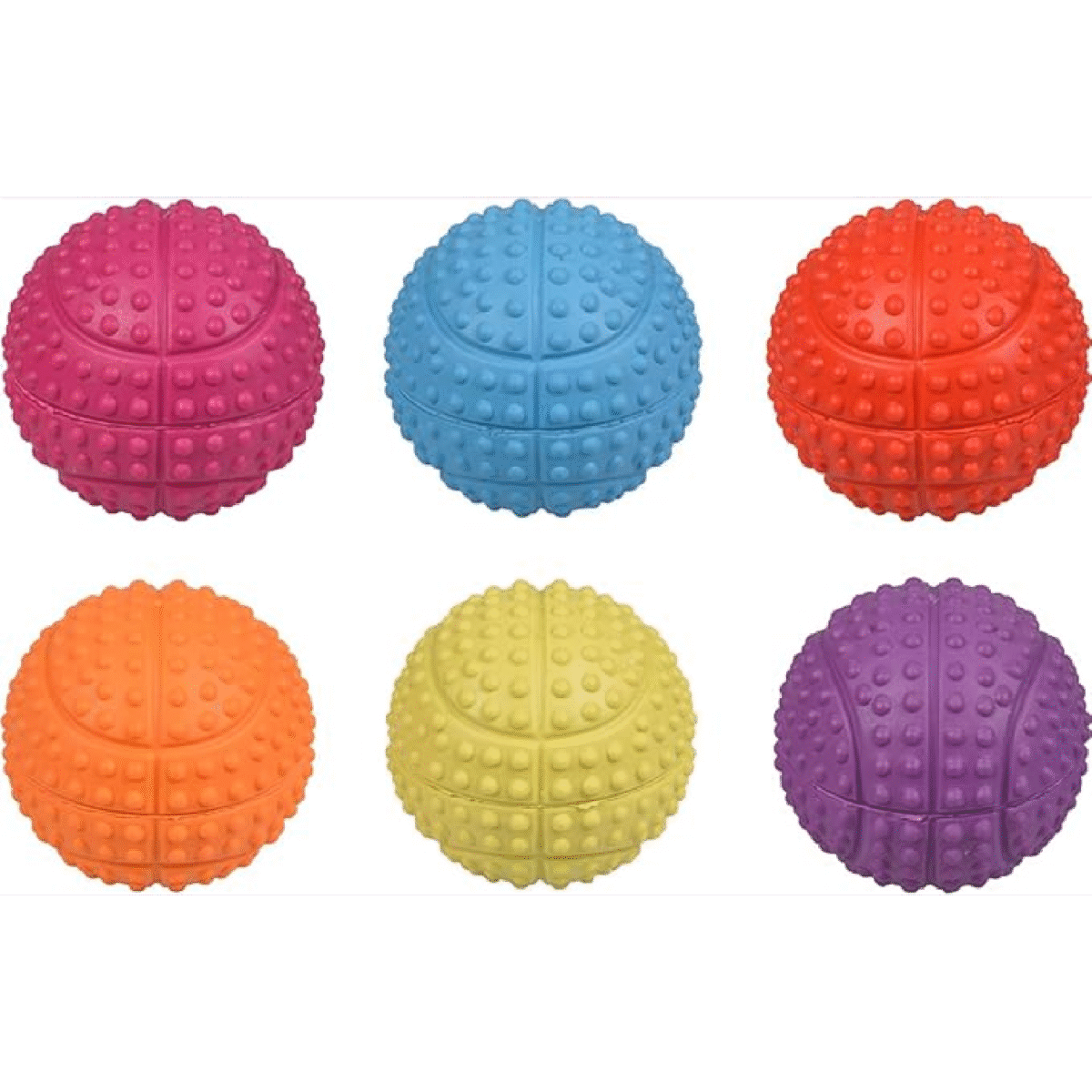 RUBBER BASKETBALL DISPLAY ASS 5,5CM - Image 1