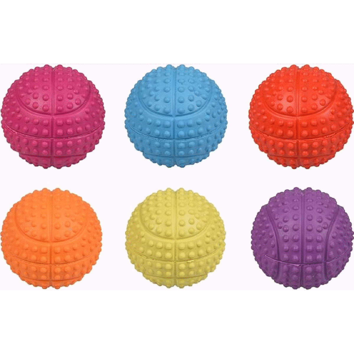 RUBBER BASKETBALL DISPLAY ASS 5,5CM - Image 1