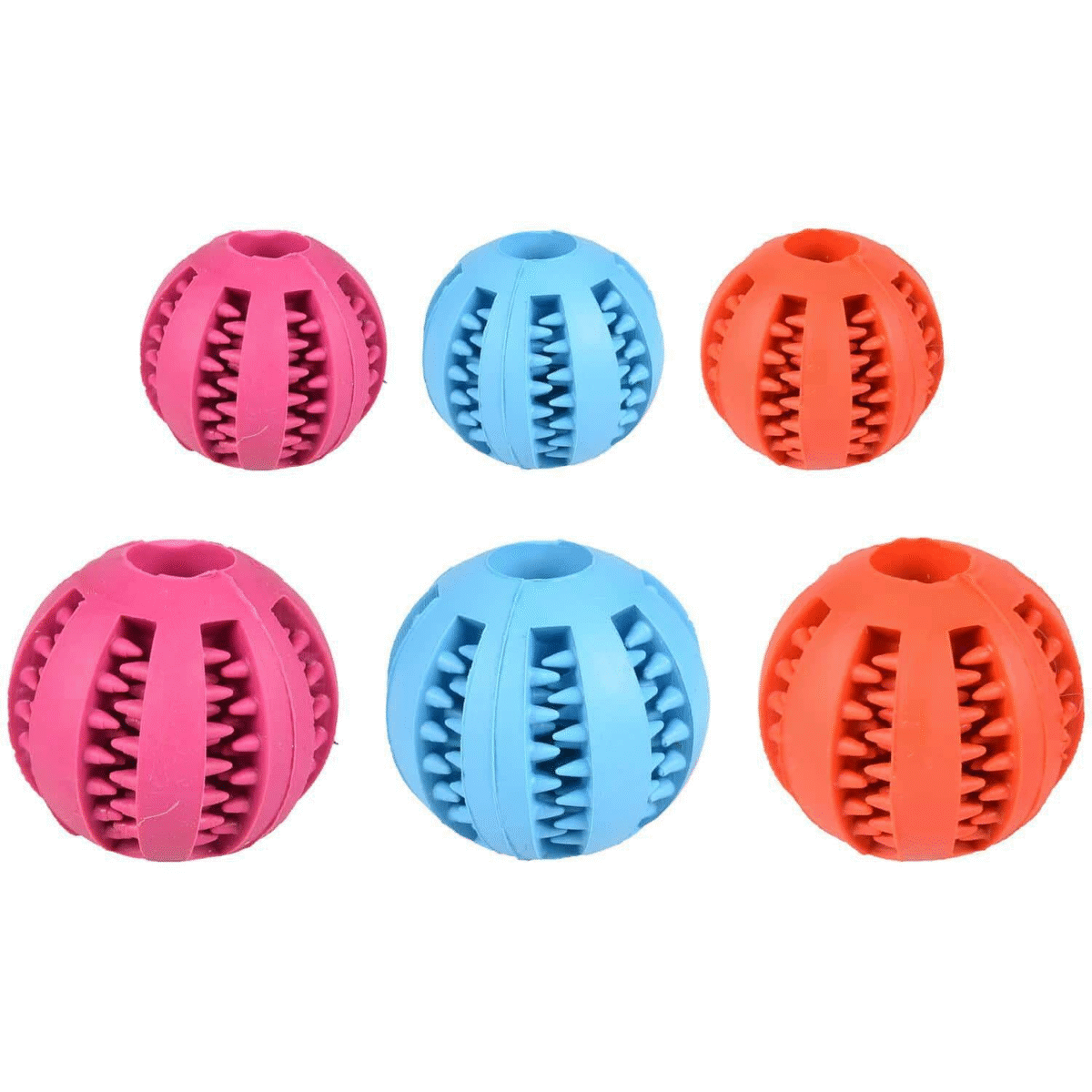 RUBBER BALL WITH SPIKES ASS 9CM - Image 1